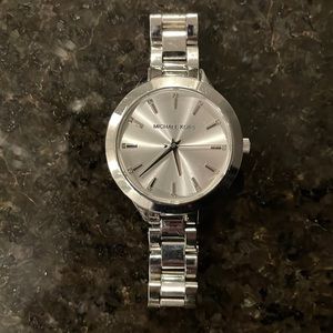 Michael Kors Silver Runway Watch